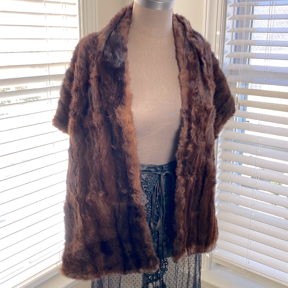 Vintage mink fur stole